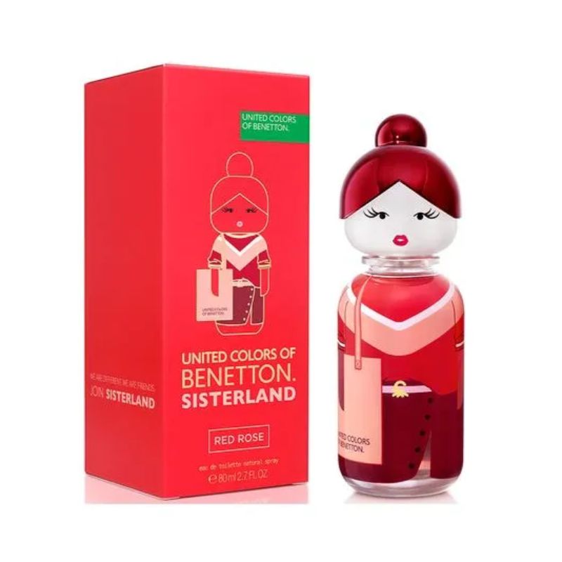 SISTERLAND RED ROSE BENETTON EAU DE TOILETTE - PERFUME FEMININO 80ML